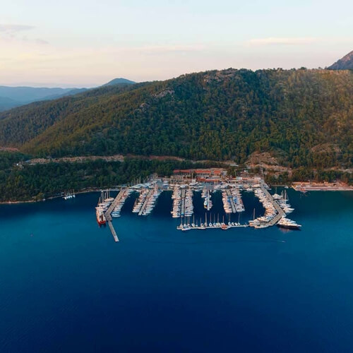 Dalaman Marmaris  Orhaniye martı marina